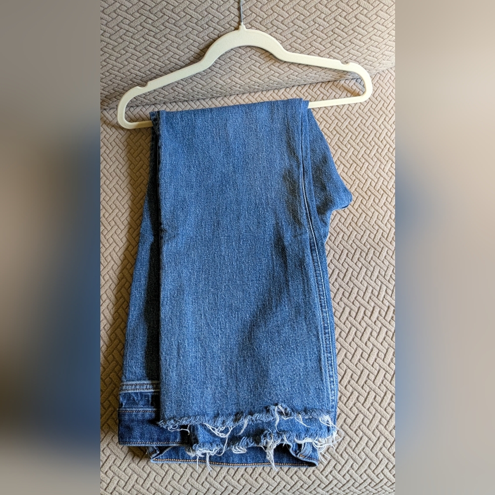 Abercrombie & Fitch straight wide leg mid rise jeans